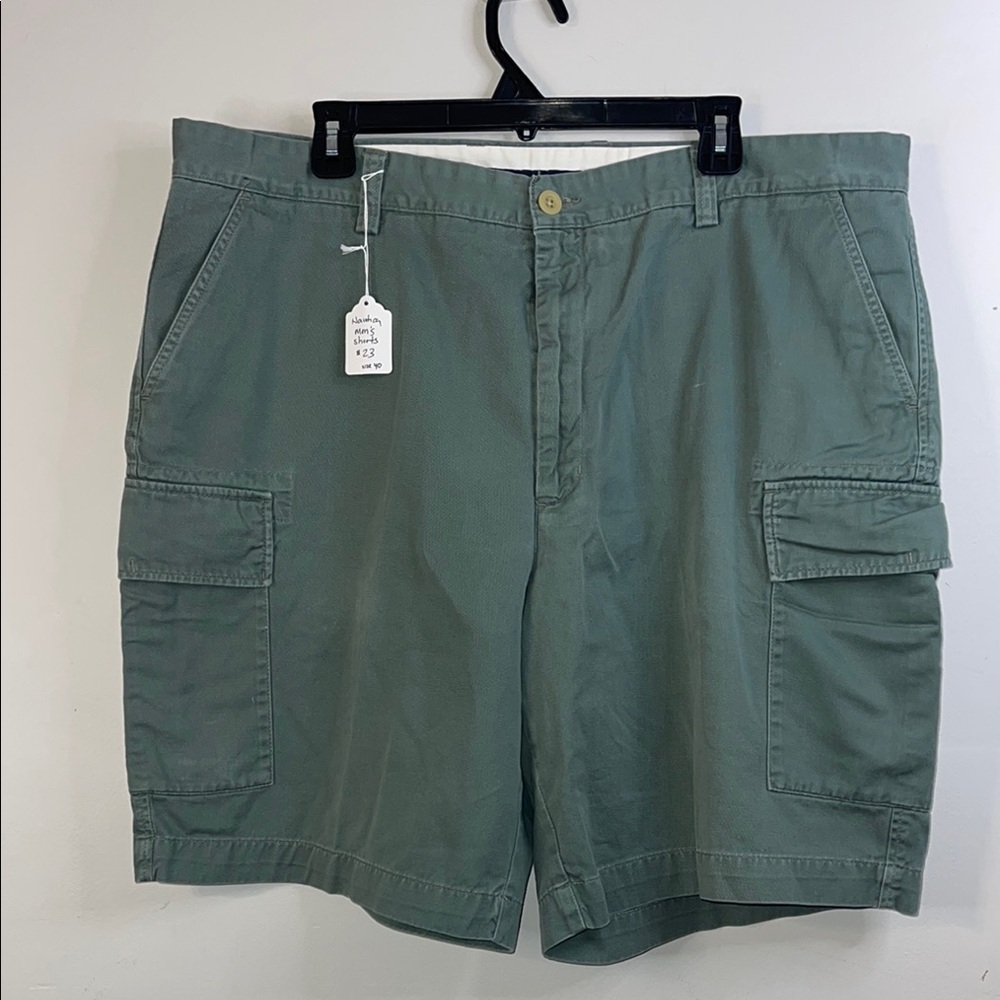 Nautica Men's Classic Green Cargo Shorts size 40 waist #103